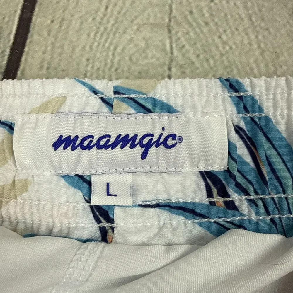 Maamgic Mens multi colored Quick Dry Swim Trunks Lot of 2 pair men’s large